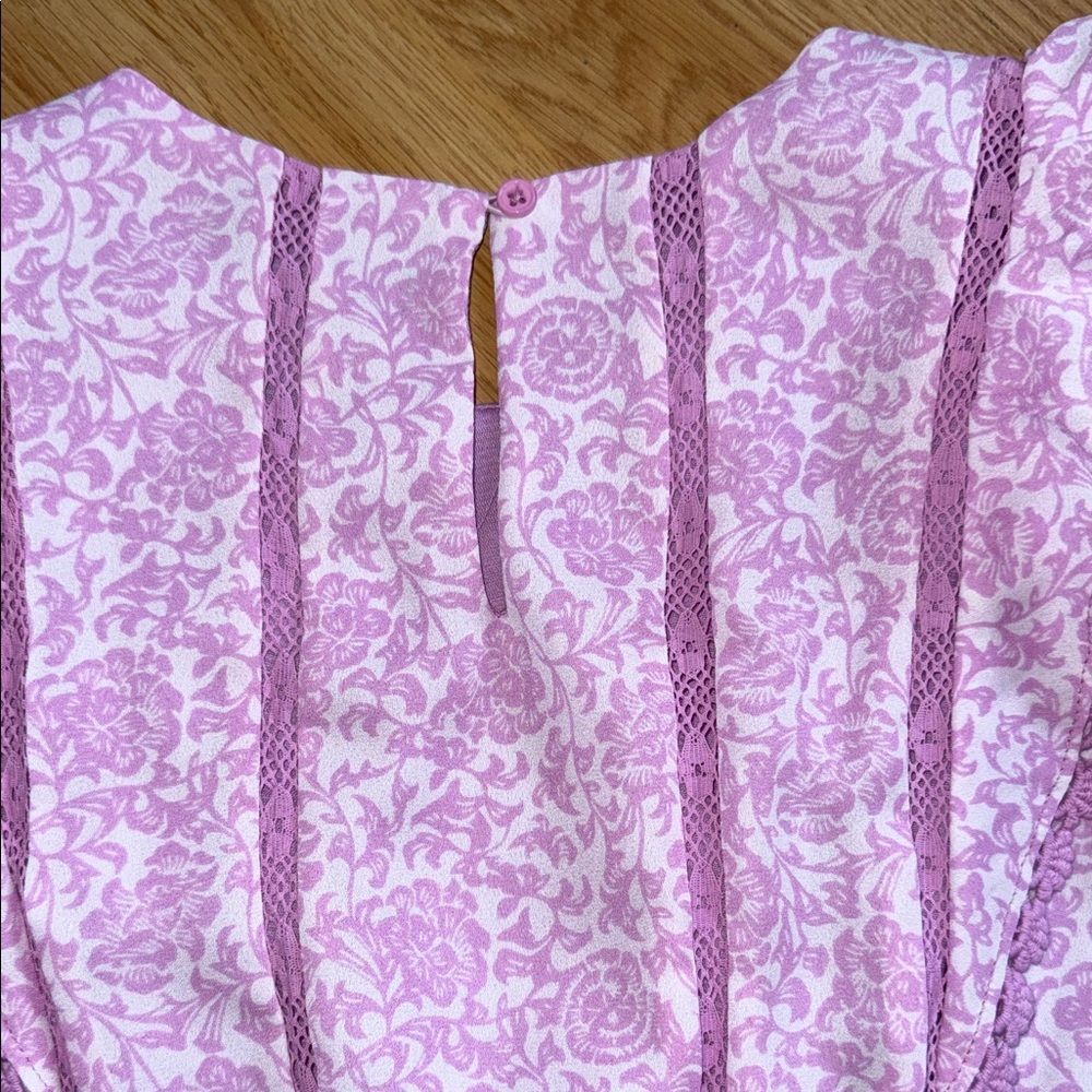 Pink Ruffled Kids Dress - Picture 9 of 9